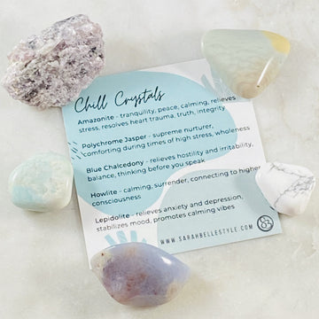 Crystal energy for reducing stress and anxiety
