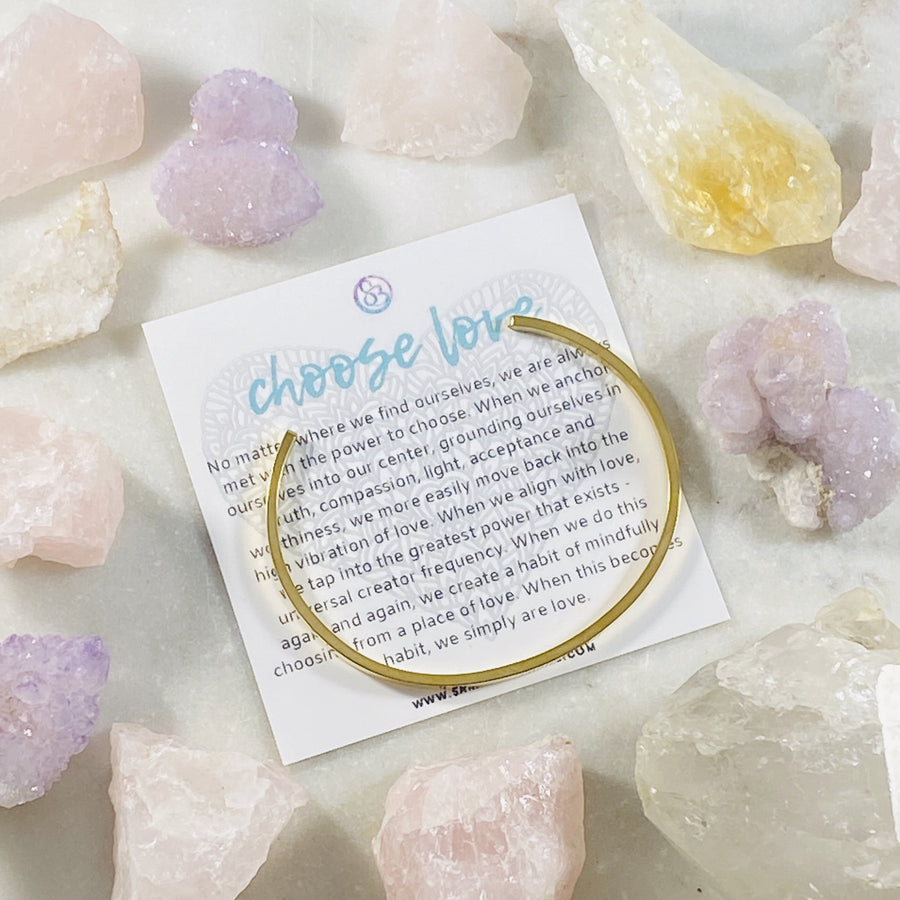 Mantra Cuff - Choose Love Bracelet