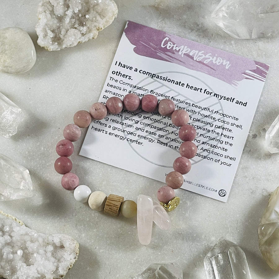 handmade stacking bracelet sarah belle with crystal energy