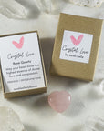 sarah belle rose quartz heart for crystal lovers perfect gift