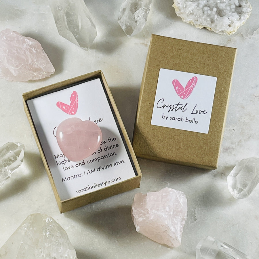 sarah belle crystal love gift with rose quartz