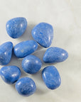 Dumortierite tumbled stones, ideal for patience and calm in adverse situations