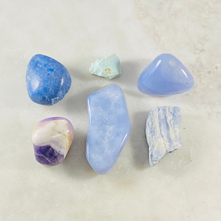 Dumortierite tumbled stones by Sarah belle, for heightened psychic abilities.