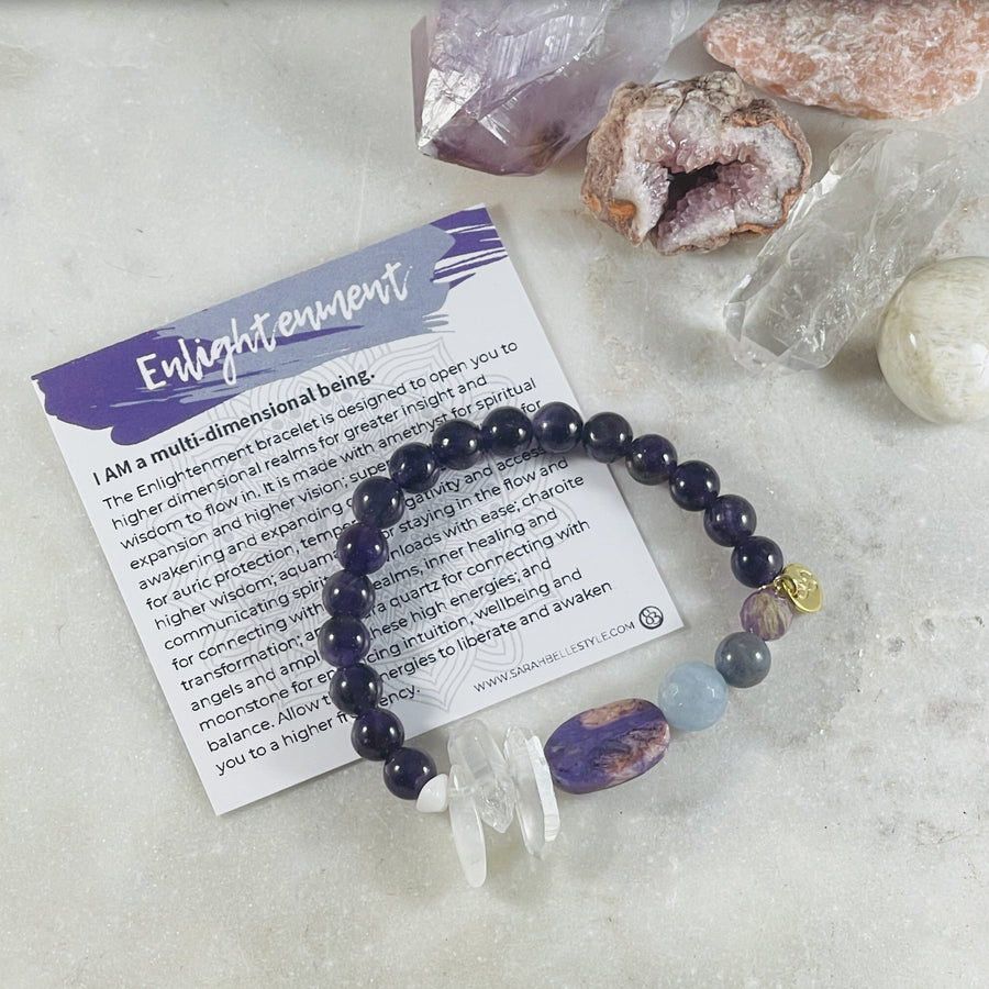 sarah belle handmade crystal bracelet for enlightenment