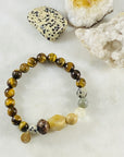 Handmade gemstone bracelet by Sarah Belle