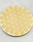 Flower of life wood grid for crystals from Sarah Belle