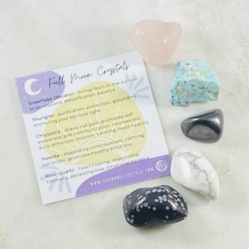 Healing crystals for the full moon