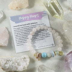 sarah belle handmade crystal energy bracelet for heart chakra