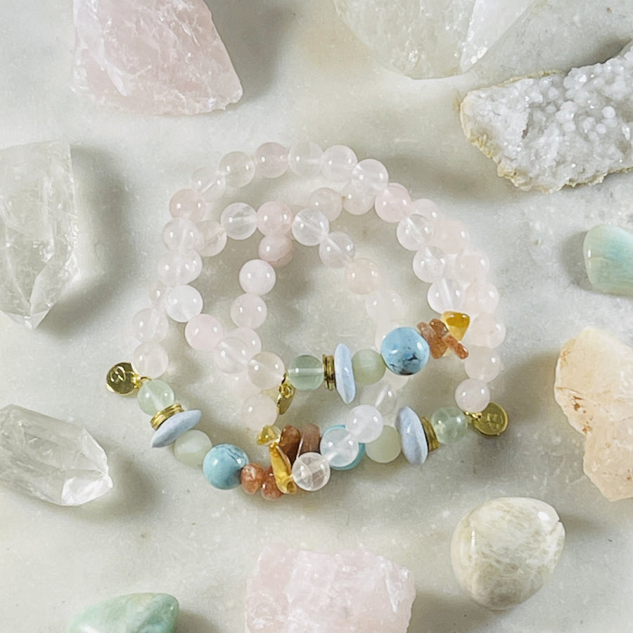 sarah belle handmade crystal energy bracelets for optimism and joy