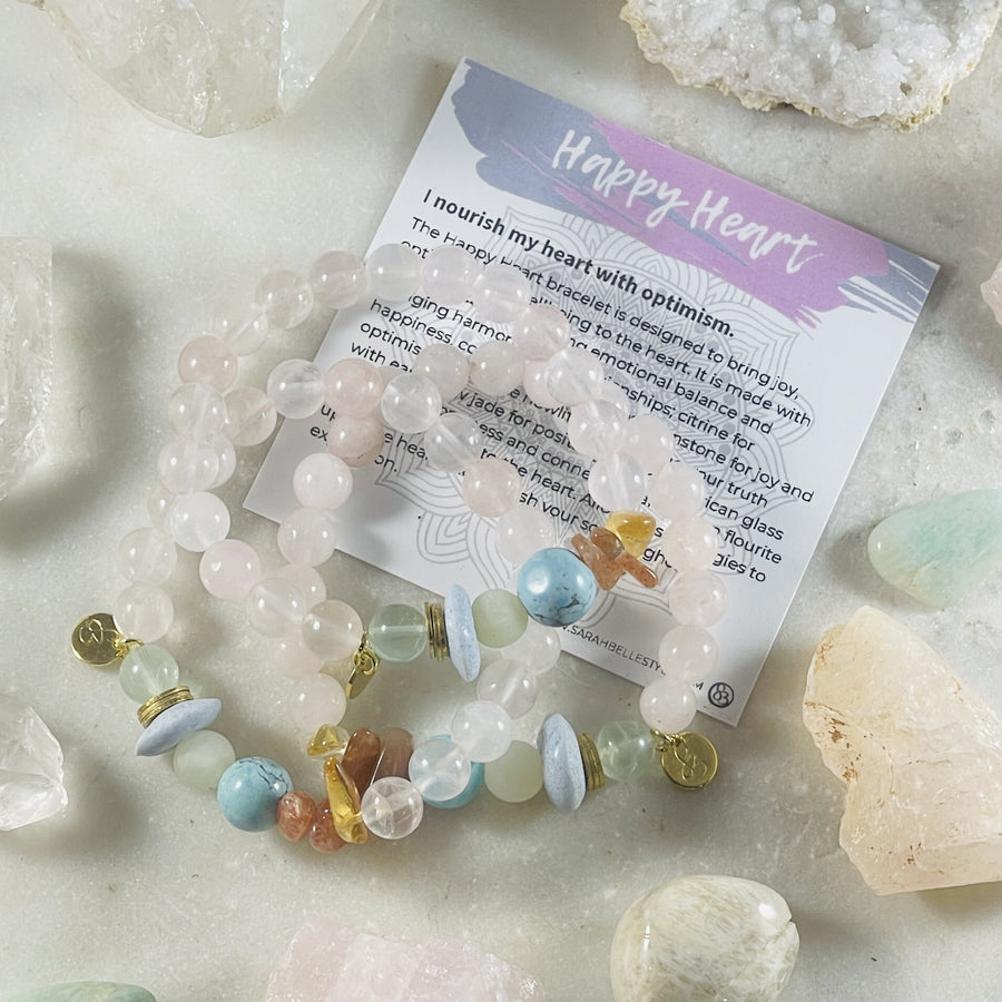 sarah belle handmade bracelet for happy heart