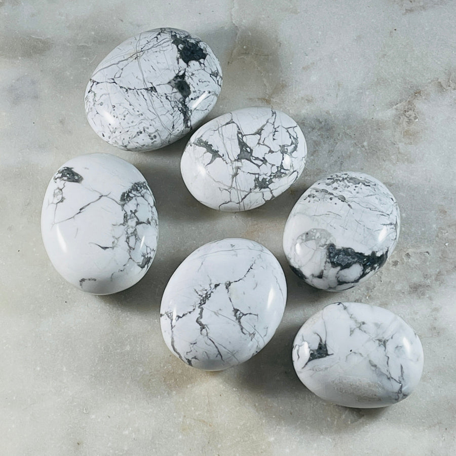howlite palm stone from sarah belle for sleep
