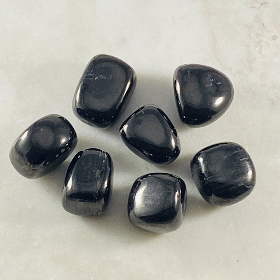 Jet tumbled stone for grounding, protection and dispelling negative energy.