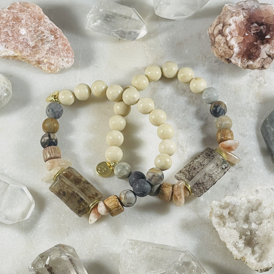 Sarah Belle handmade crystal gemstone bracelet for your journey
