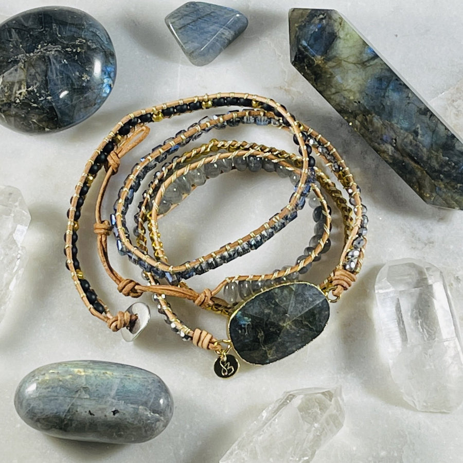 labradorite crystal bracelet by sarah belle