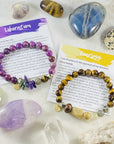 Healing handmade gemstone bracelets blessed by reiki