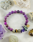 Handmade gemstone bracelet with healing energy