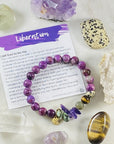 Handmade gemstone bracelet for liberation