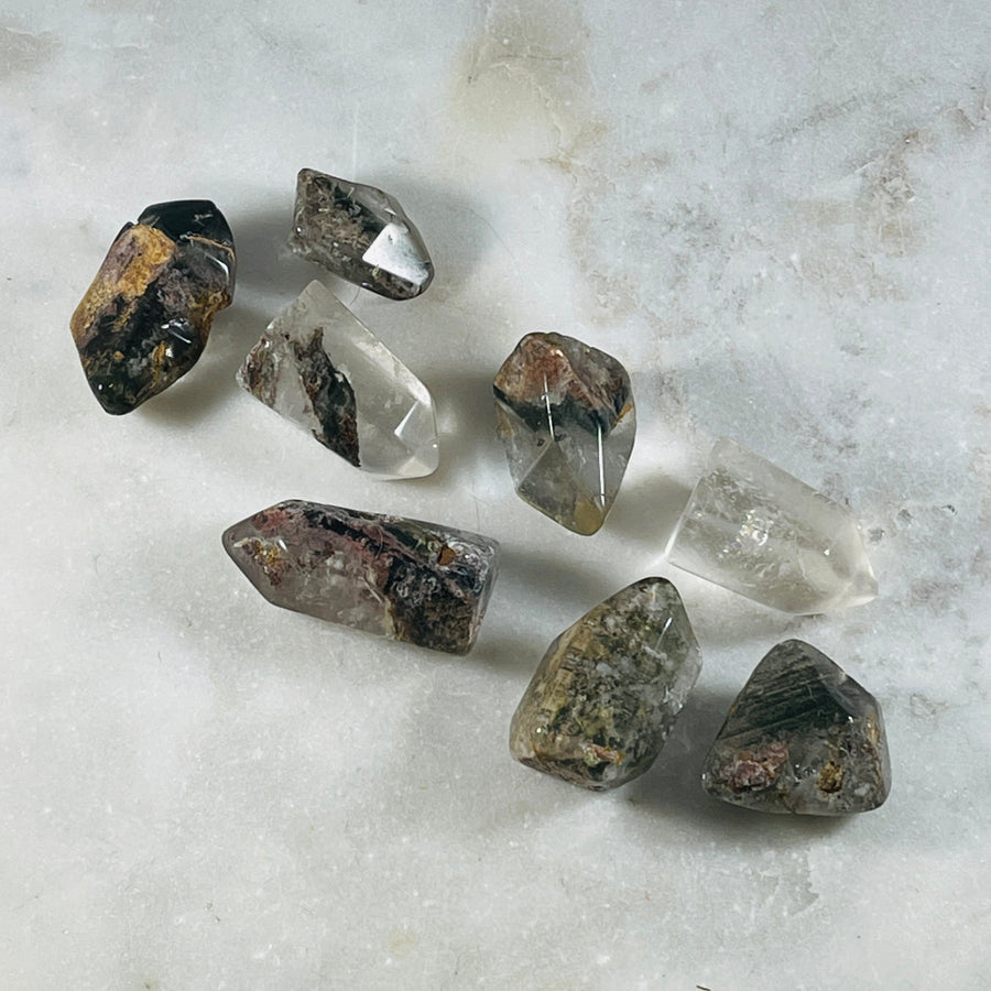 sarah belle lodalite garden quartz tumble stone 