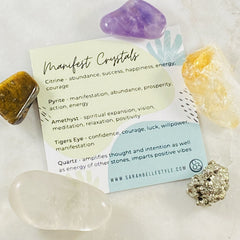 Healing crystal energy for manifesting