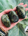sarah belle nephrite jade palm stone for heart chakra