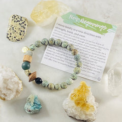 New Beginnings Gemstone Bracelet Handmade by Sarah Belle