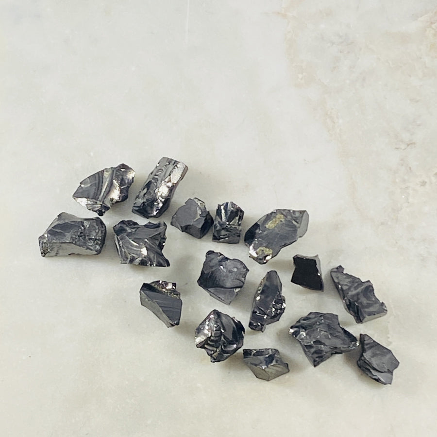 Noble Shungite by Sarah Belle, for grounding and healing energies.