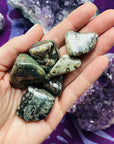Ocean Jasper tumbled stone by Sarah Belle, for dispelling negative energies and inviting positive healing energy.