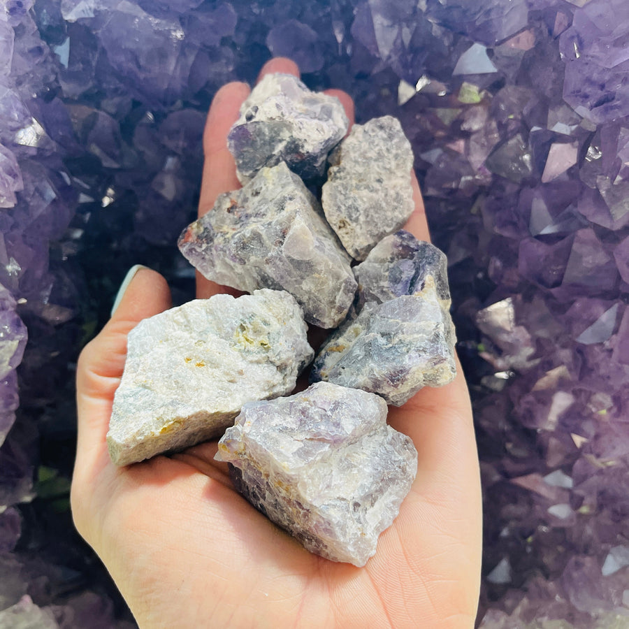 raw amethyst from sarah belle