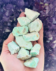 Sarah Belle raw chrysoprase