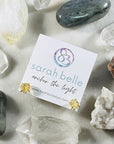 sarah belle citrine stud earrings with positive energy