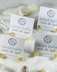 sarah belle citrine stud earrings for happiness and encouragement