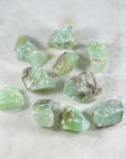 Raw green calcite from Sarah Belle