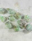 Raw green calcite from Sarah Belle