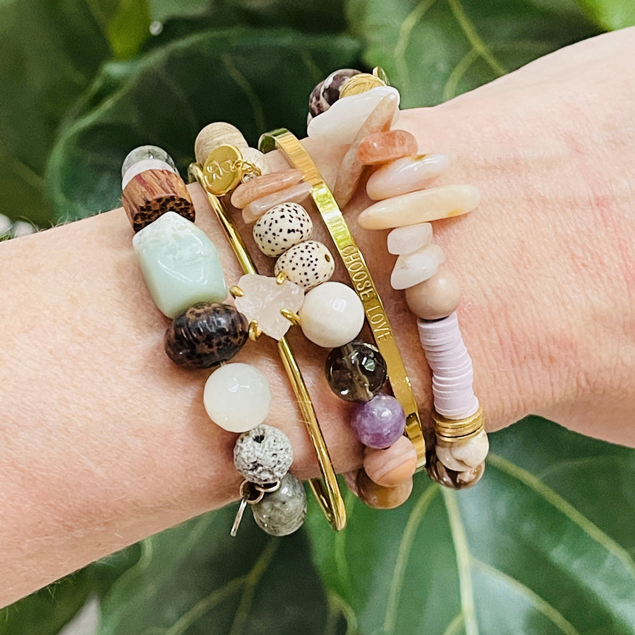 Handmade gemstone bracelets and cuff bracelets from sarah belle