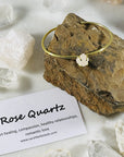 rose quartz intention cuff bracelet from sarah belle