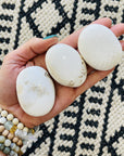 sarah belle scolecite palm stone for higher consciousness