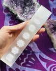 Selenite Chakra Charging Plate by Sarah Belle for mental clarity and well being.