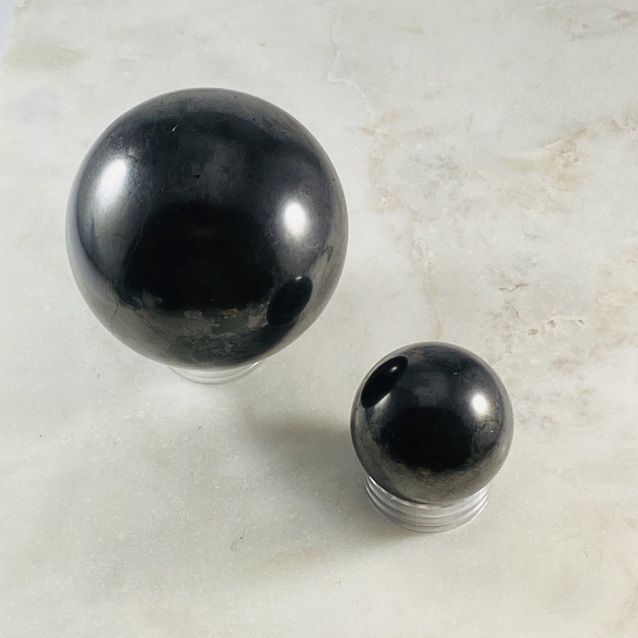 Large shungite sphere healing crystal