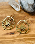 sarah belle handmade brass earrings