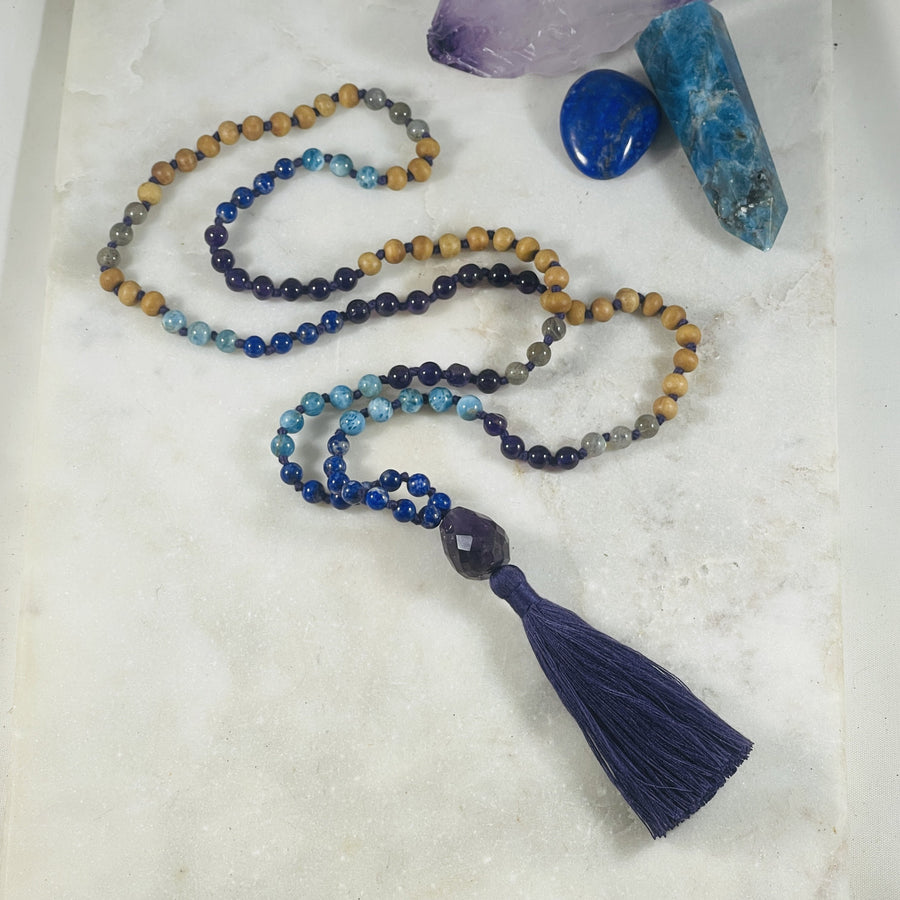 Thir Eye wisdom mala from sarah belle for awakening