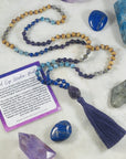 Third eye wisdom mala for meditation from Sarah Belle