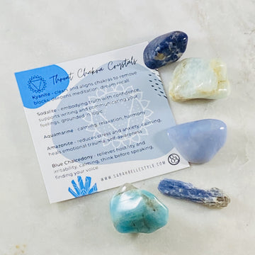 healing crystals for throat chakra balance