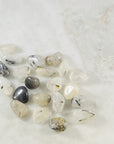Tourmalinated Quartz tumbes healing crystals