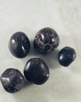 garnet tumbled stone for root chakra from sarah belle