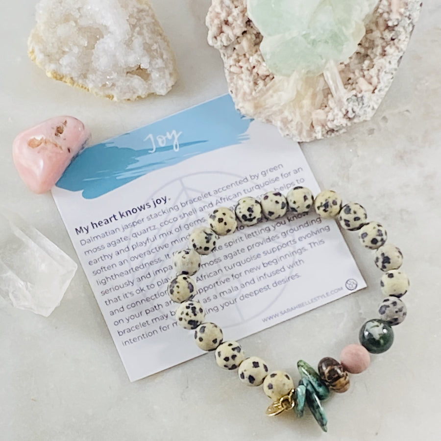 Sarah Belle Joy Gemstone Stacking Bracelet