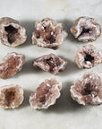 sarah belle pink amethyst geodes for divine feminine balance