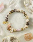 Handmade gemstone bracelet for self-love