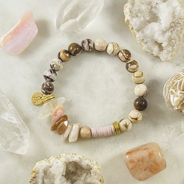 Handmade gemstone bracelet for self-love