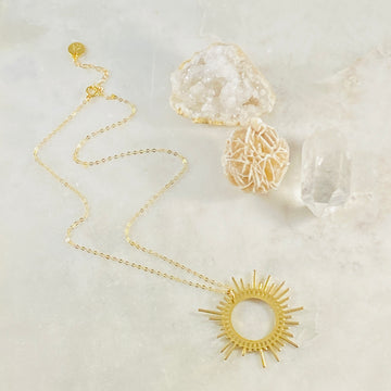 Handmade shine necklace by Sarah Belle