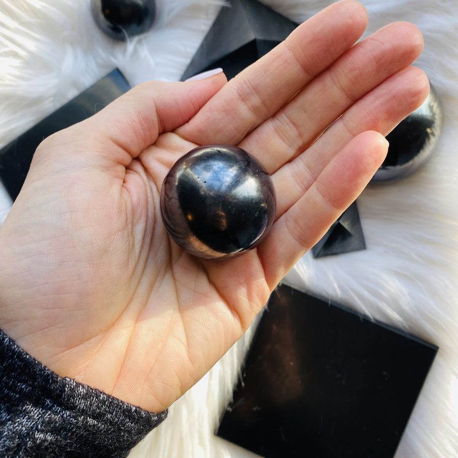 Shungite sphere for purification small Sarah Belle